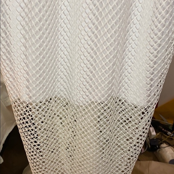 Fishnet Rebdolls White Dress with scrunch back - Picture 4 of 11
